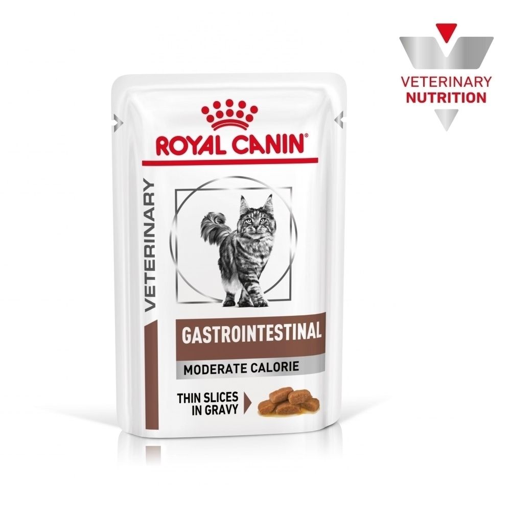 Pochette Royal Canin Gastrointestinal Moderate Calorie pour chat.