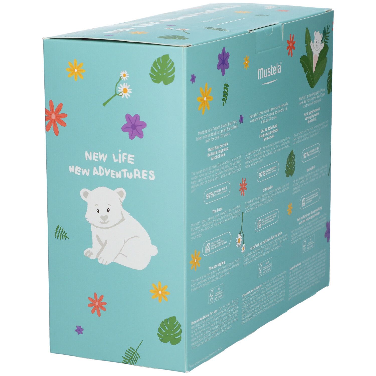 mustela® Coffret Bébé Musti Eau de Soin Parfumée Peau Normale
