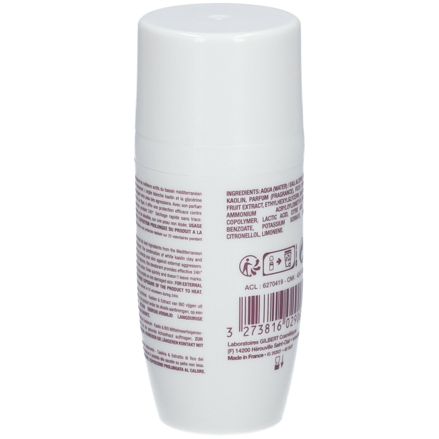 LAINO déodorant 24 h kaolin & extrait de figue