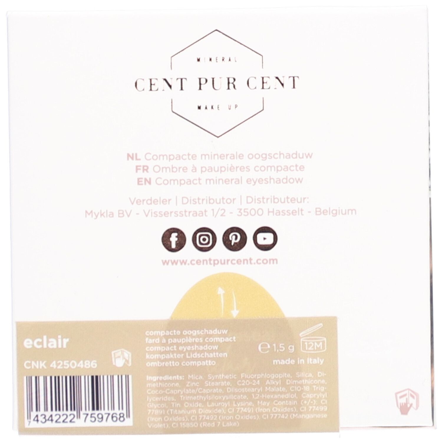 Cent Pur Cent Mineral Compact Lidschatten Eclair