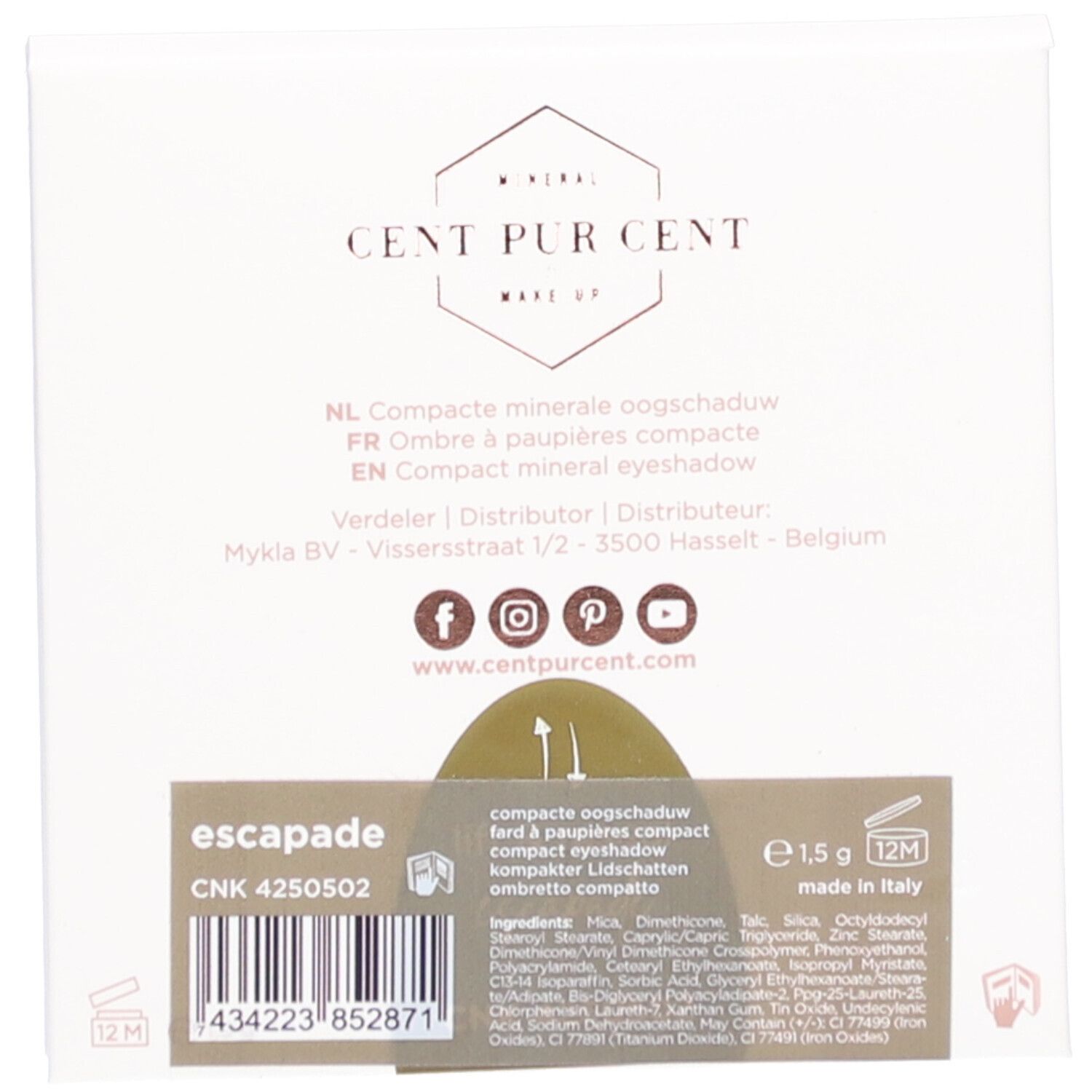 Cent Pur Cent Mineral Compact Lidschatten Eskapade