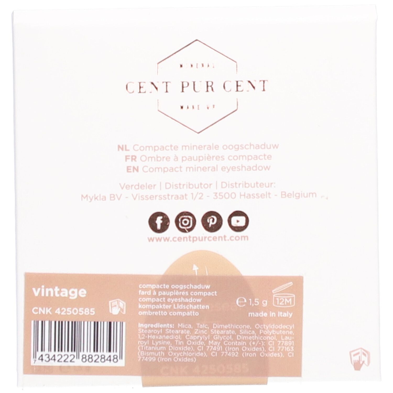 Cent Pur Cent Mineral Compact Lidschatten Vintage