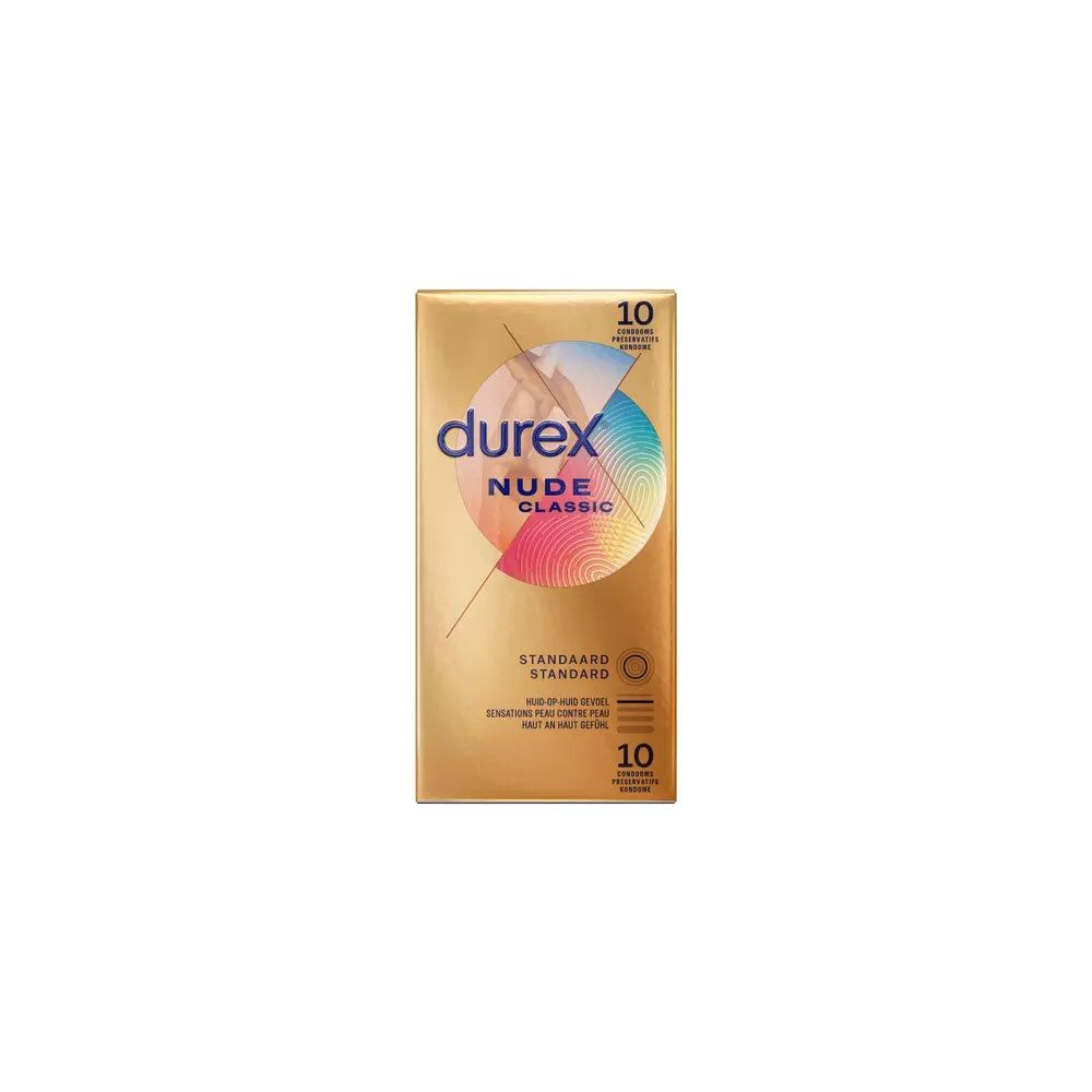 durex® Nude Ultra Fin Préservatifs Sensation Peau contre Peau