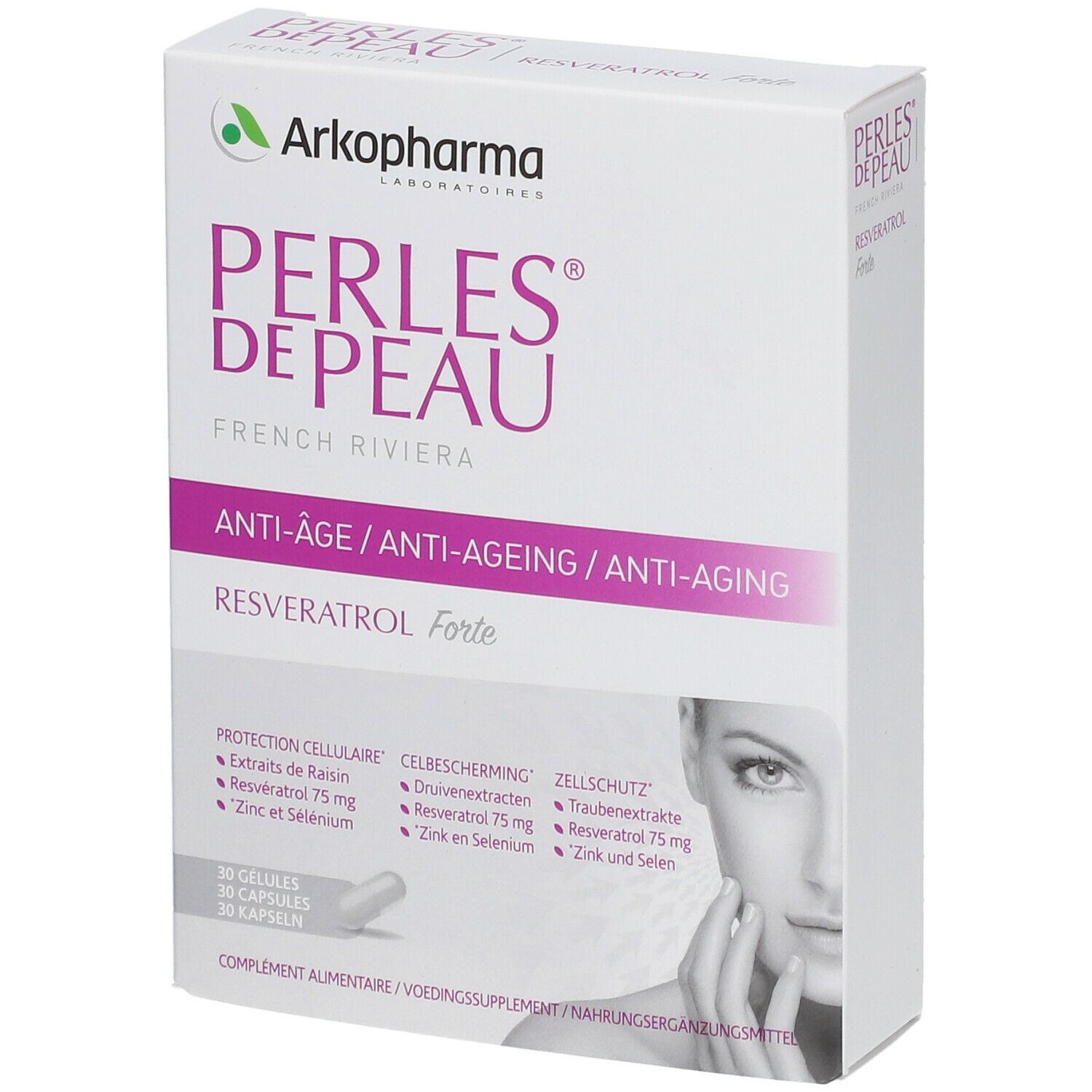 Arkopharma PERLES DE PEAU® RESVERATROL FORTE