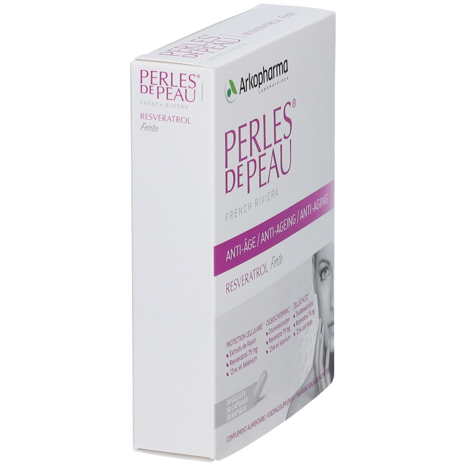 Arkopharma PERLES DE PEAU® RESVERATROL FORTE