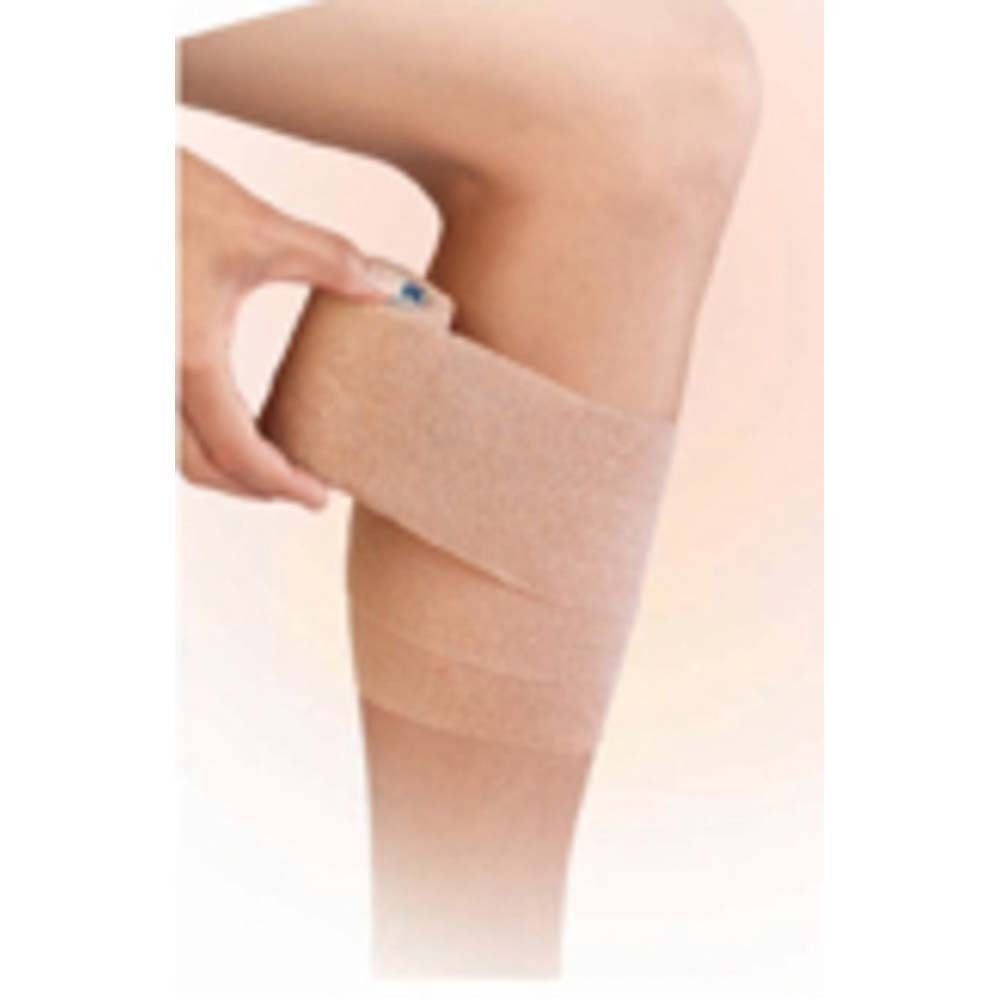 Nexcare Athletic Wrap. Beige, 5 cm x 2,3 m. Verpackung mit Tragegriff. Produktansicht.