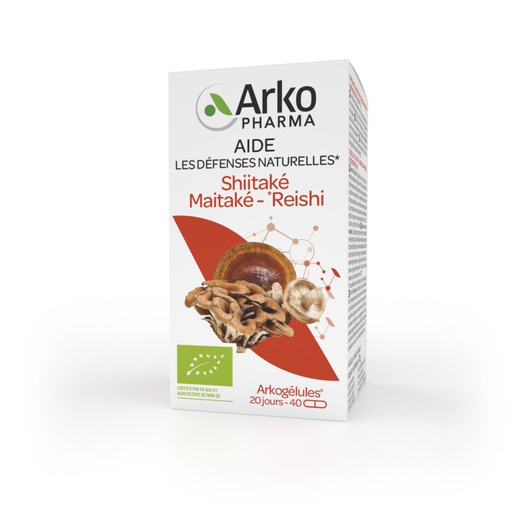 ARKOPHARMA Immunité, Défenses naturelles - Shiitake - Maitake - Reishi Bio