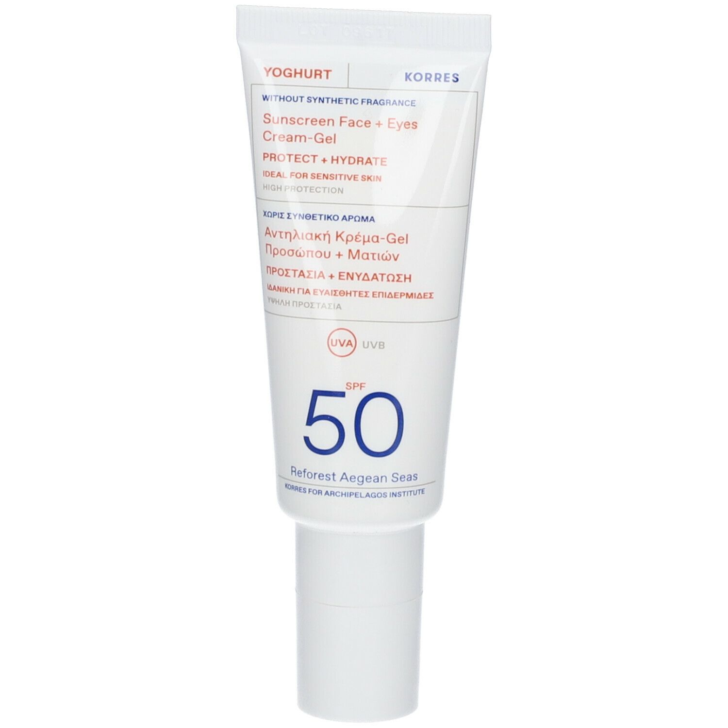 KORRES CREME-SONNENSCHUTZ-GEL GESICHT & AUGEN JOGHURT SPF50
