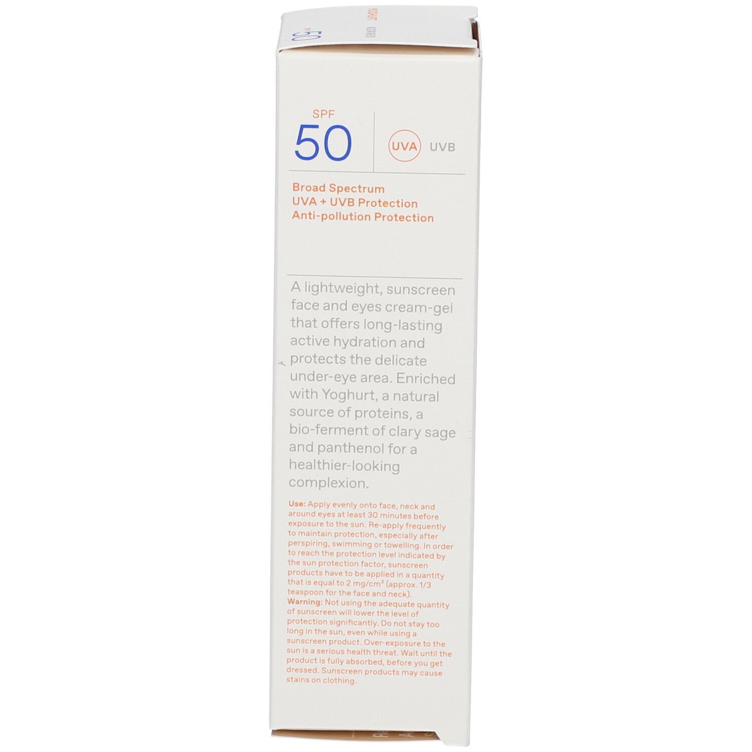 KORRES CREME-SONNENSCHUTZ-GEL GESICHT & AUGEN JOGHURT SPF50