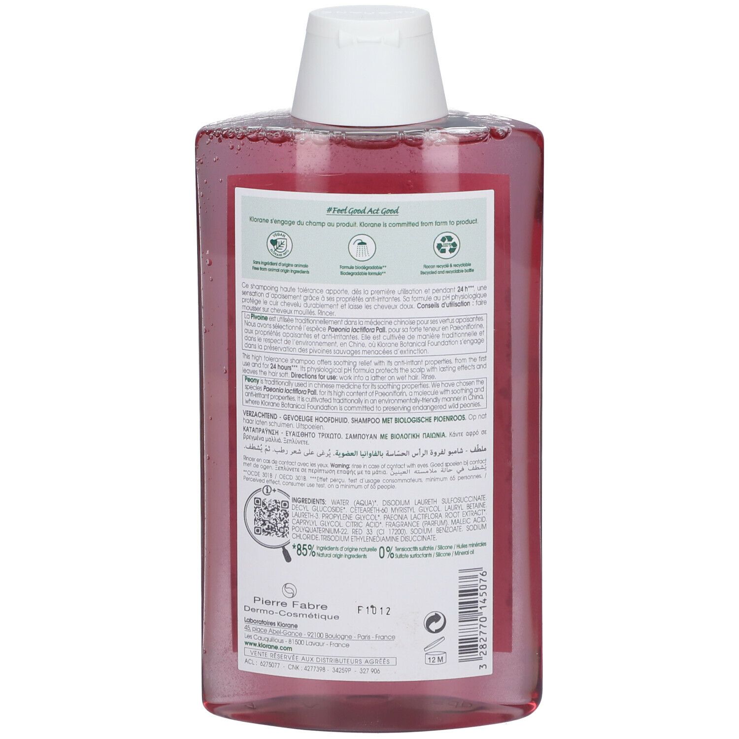 KLORANE Pfingstrosen-Shampoo BIO