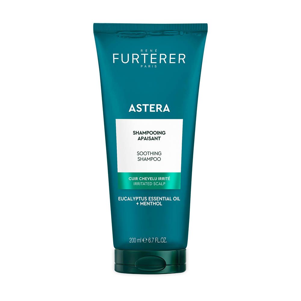 Tube turquoise du shampooing Astera Fresh de René Furterer, 200ml.