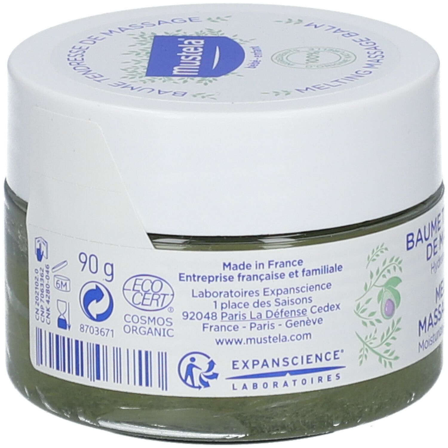 mustela Baume Tendresse de Massage certifié BIO