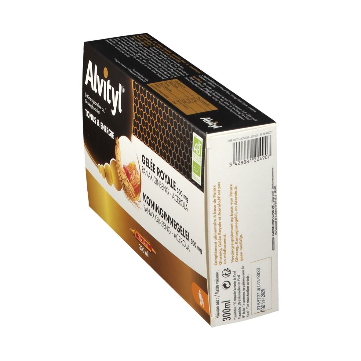 Alvityl® Gelée royale Ginseng & Acerola