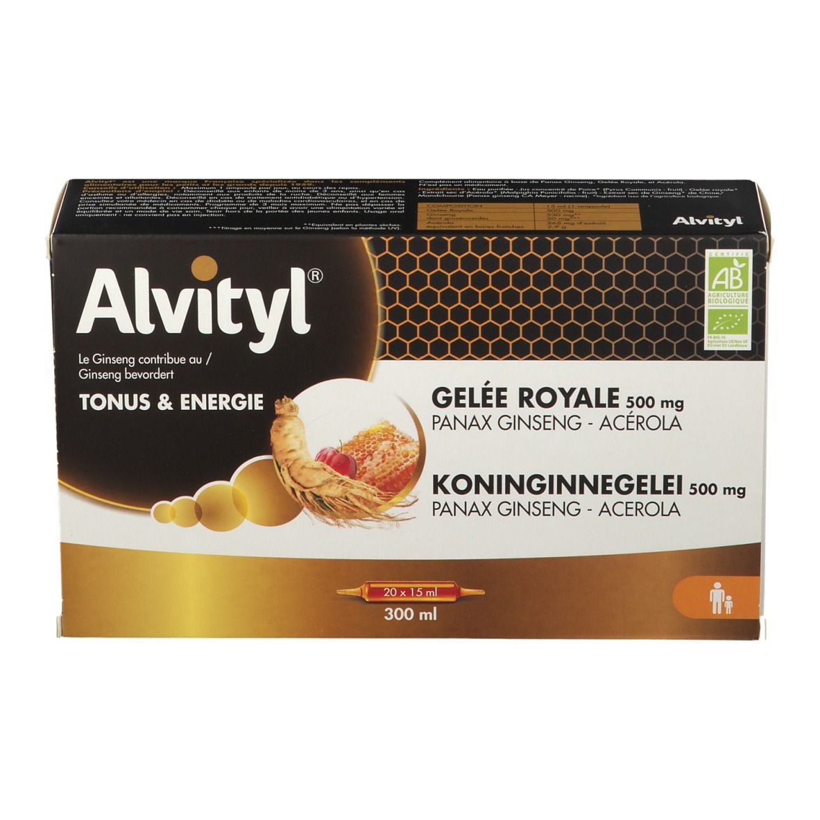 Alvityl® Gelée royale Ginseng & Acerola