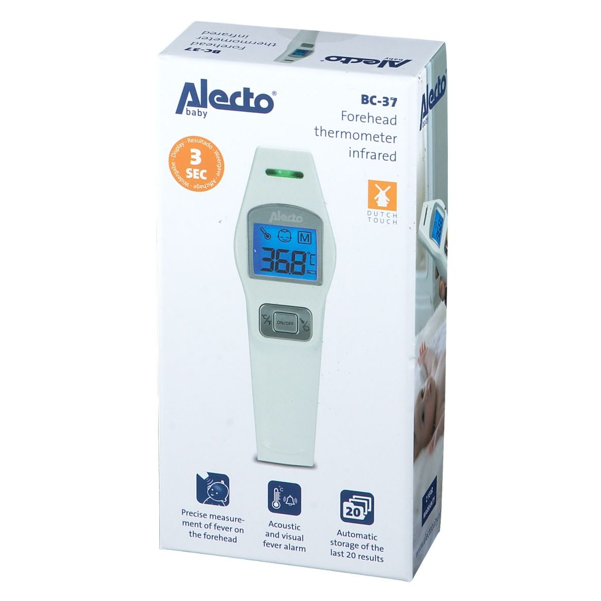 Alecto® baby Thermomètre Frontal Infrarouge