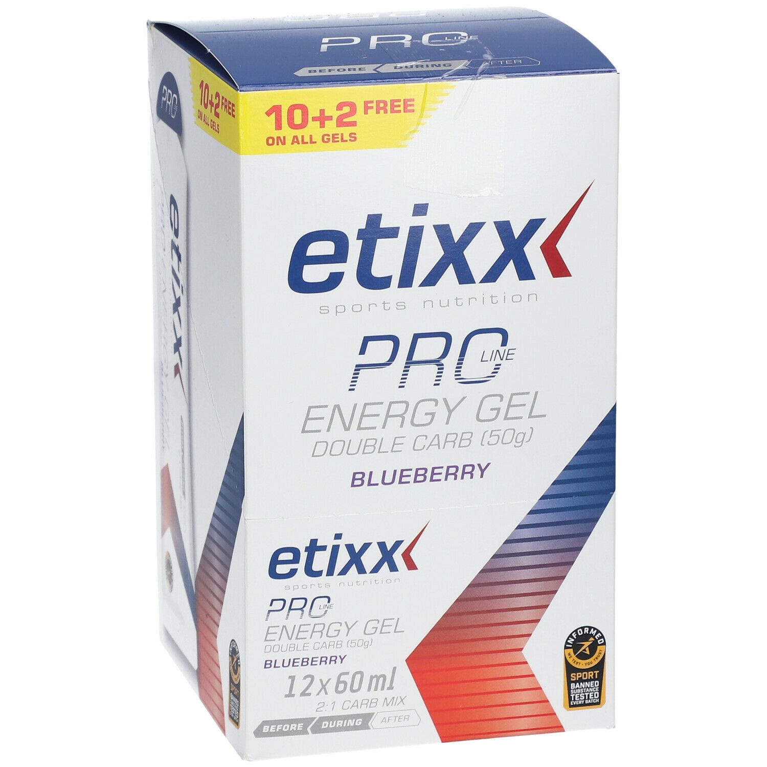 etixx Double Carb Energy Gel PRO LINE Heidelbeere