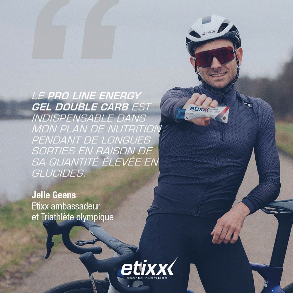 etixx Double Carb Energy Gel PRO LINE Blueberry