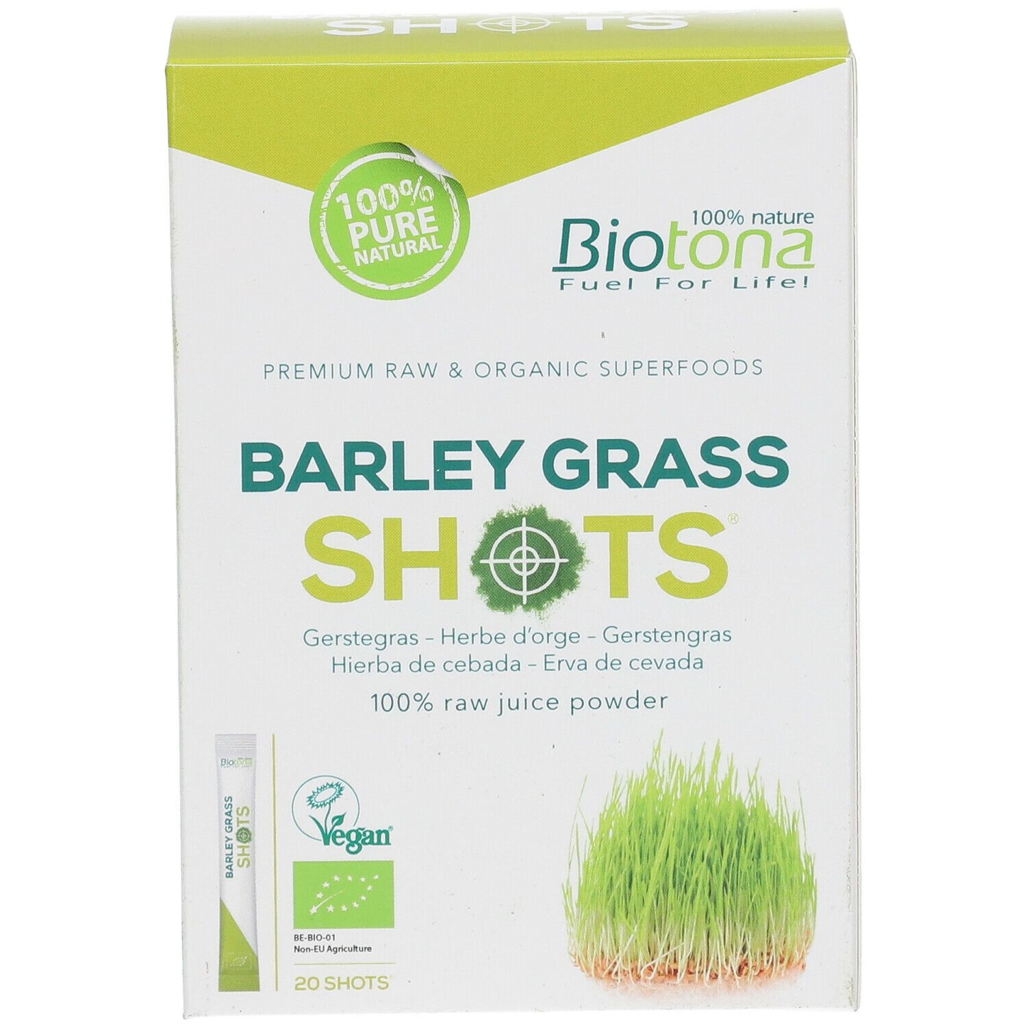 Biotona Barley Grass Raw Shots Bio