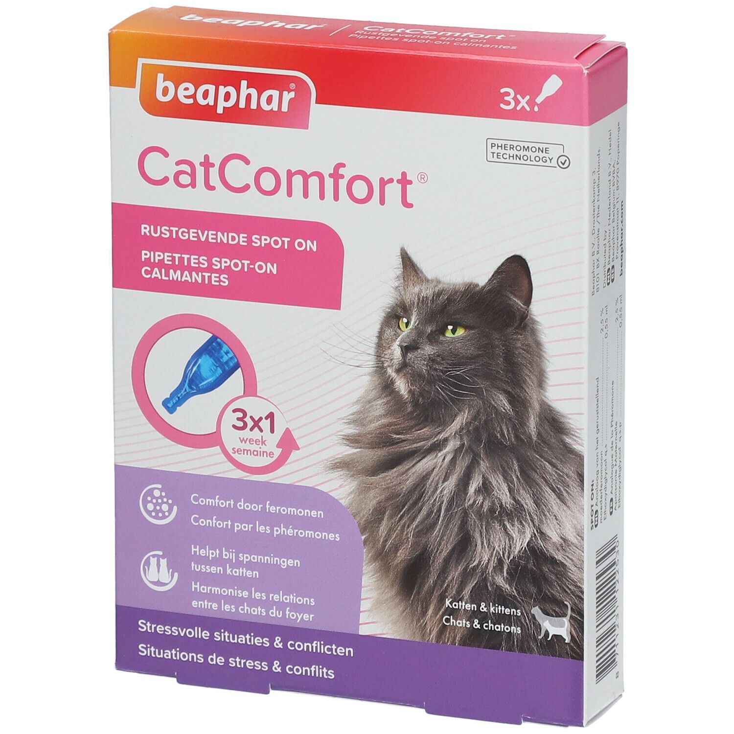 beaphar® CatComfort® Pipettes  Spot-On calmantes