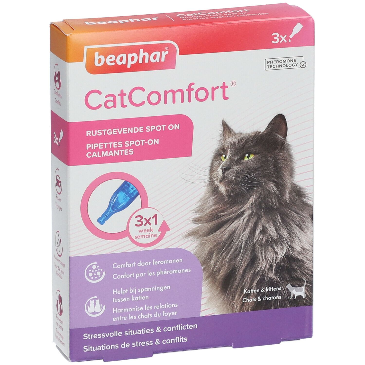 beaphar® CatComfort® Pipettes  Spot-On calmantes