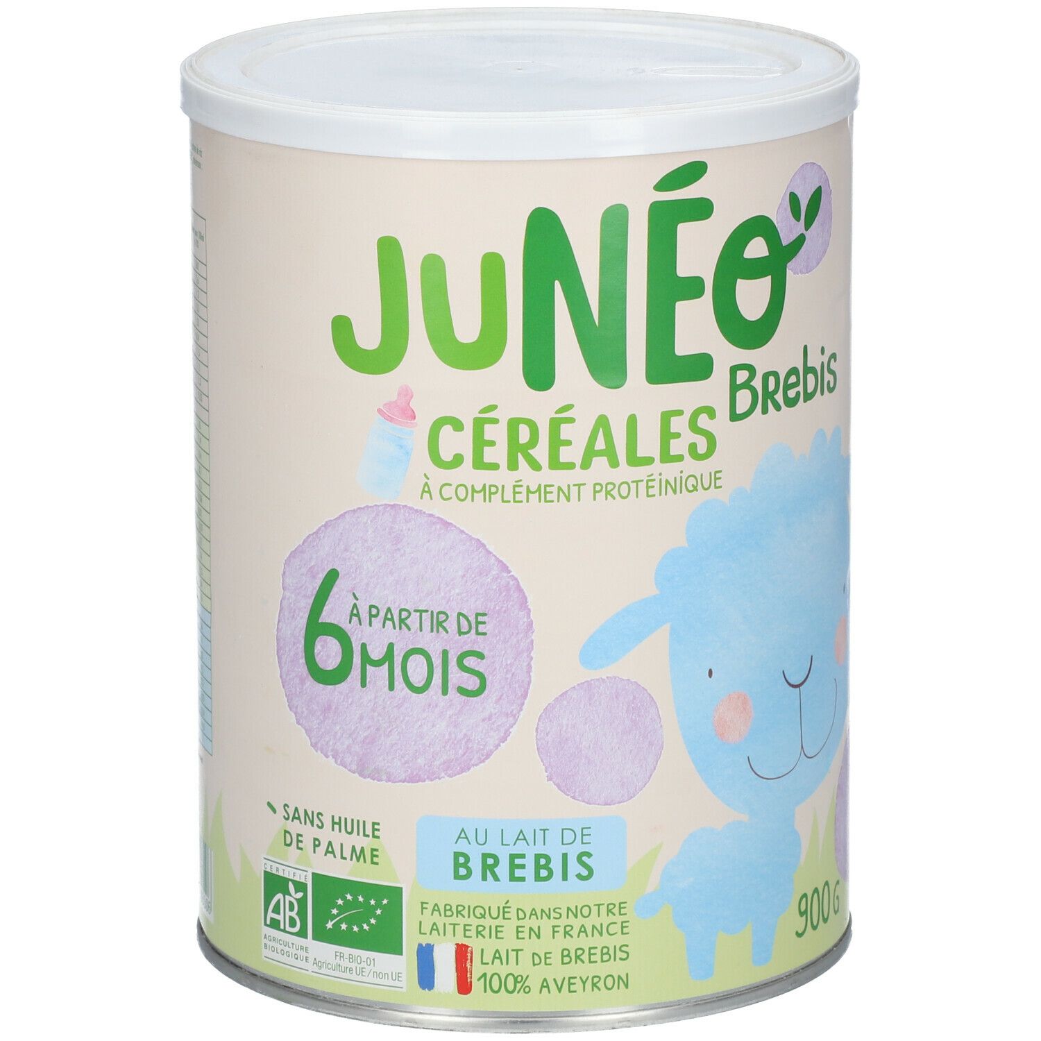 Junéo Brebis – Céréales à complément protéinique 900g – à partir de 6 mois