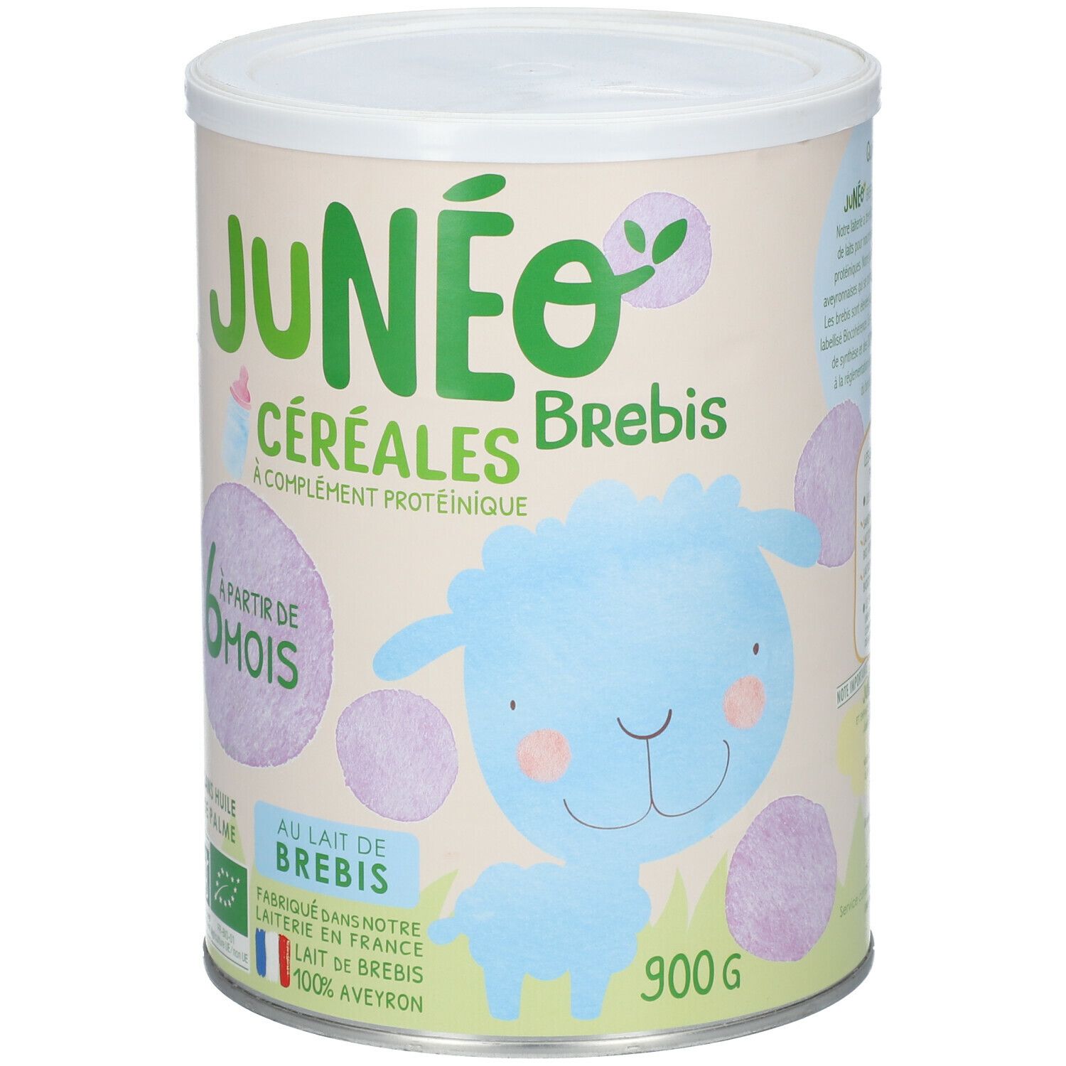 Junéo Brebis – Céréales à complément protéinique 900g – à partir de 6 mois