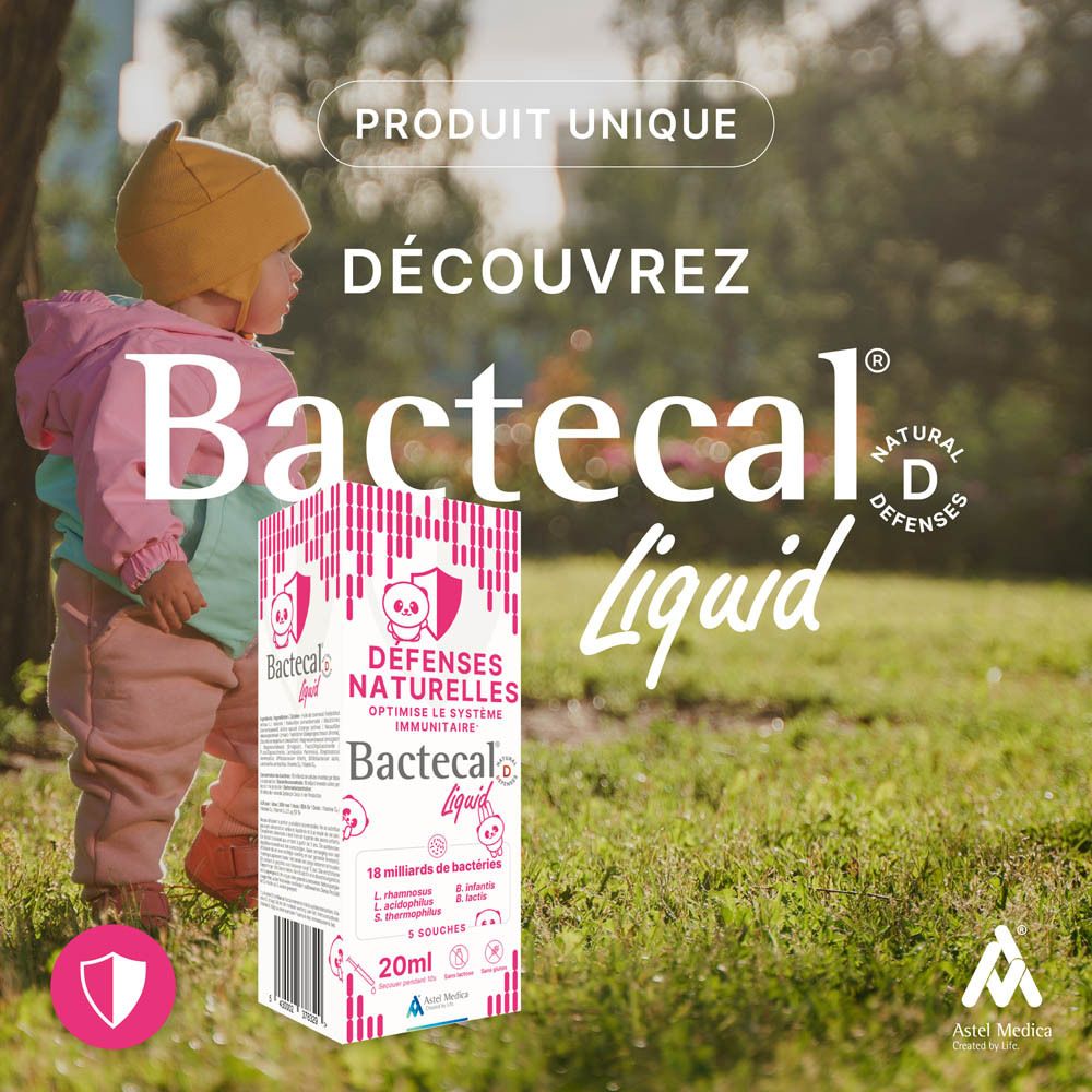 Bouteille Bactecal D Liquid, système immunitaire, 60ml.