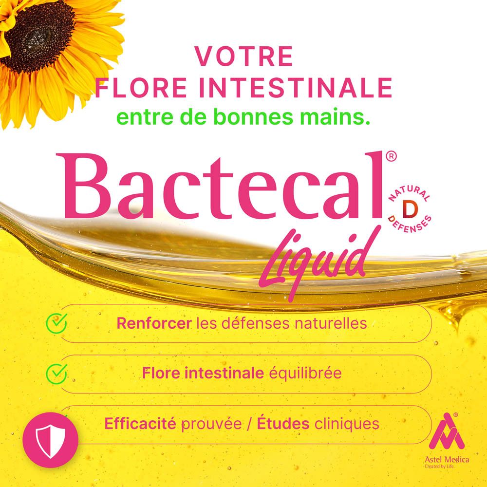 Bouteille Bactecal D Liquid, système immunitaire, 60ml.