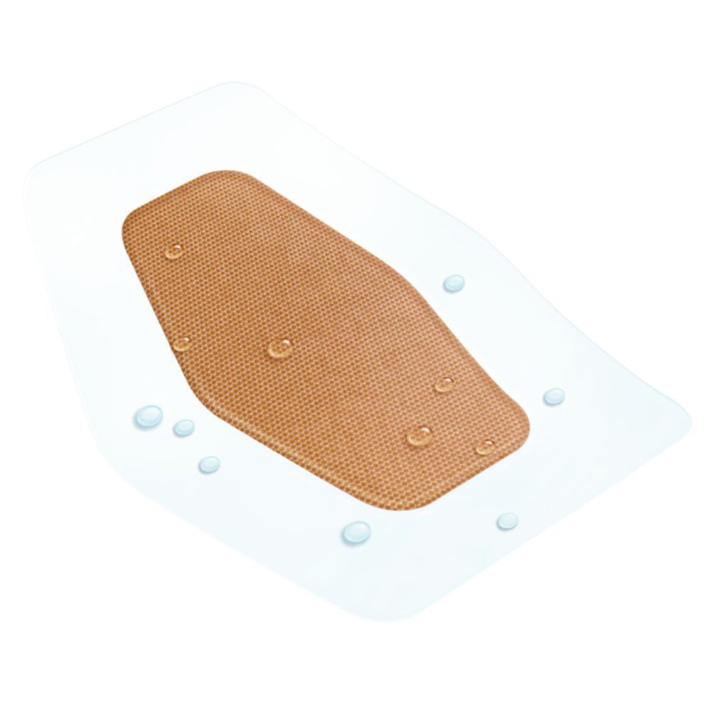 Boîte de pansements Nexcare. Contient un assortiment de formes et de tailles de pansements.