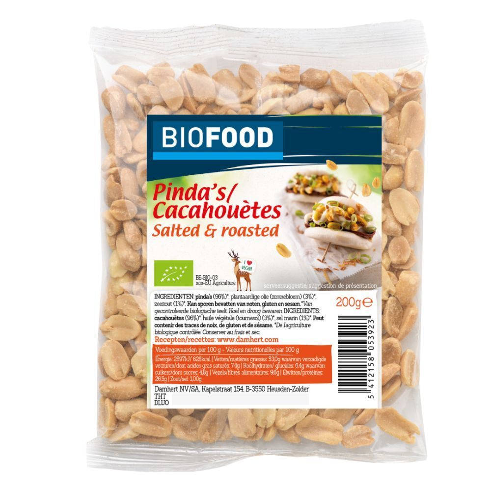 Biofood Cacahouète gesalzen & geröstet