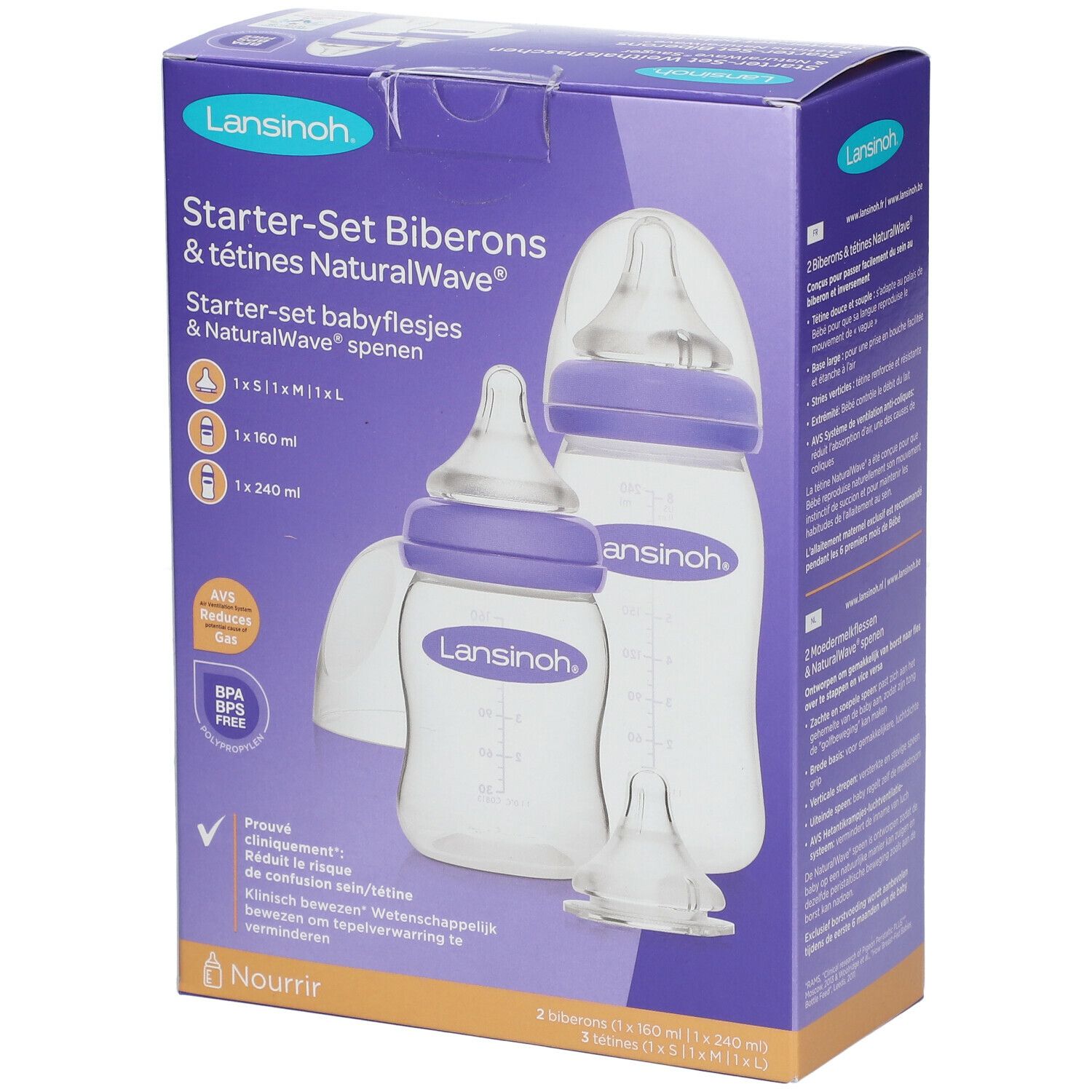Lansinoh® Starter Set Biberons et Tétines Natural Wave®