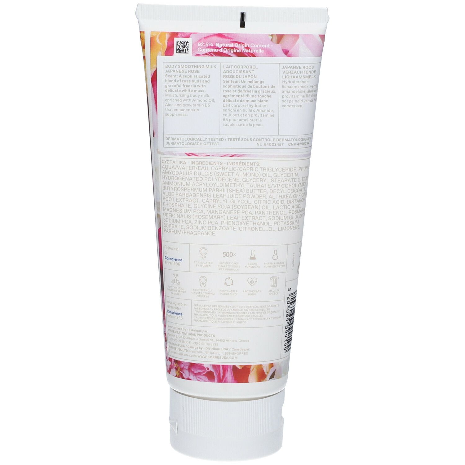 KORRES Lait Corporel - Rose du Japon