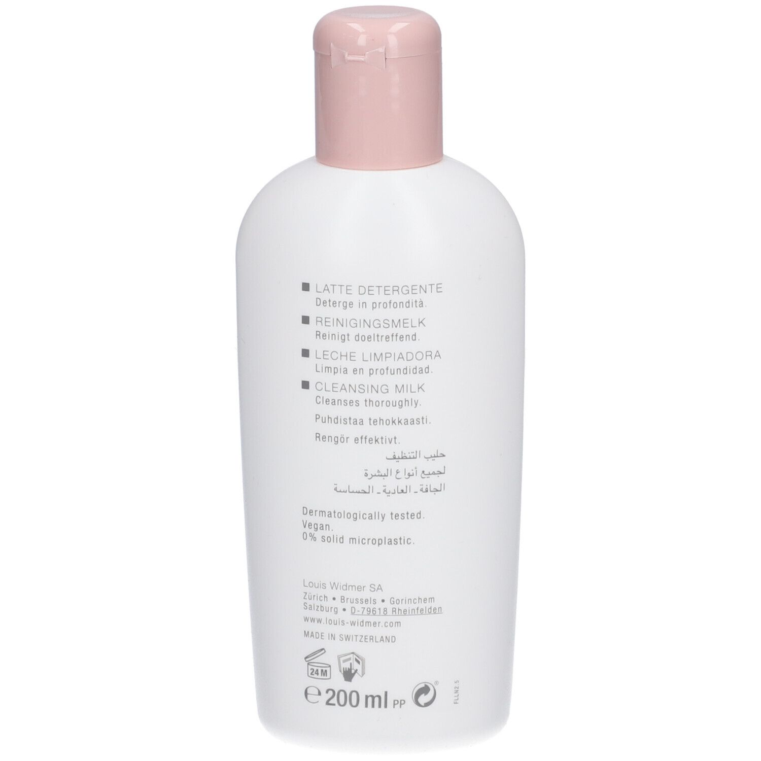 Louis Widmer Lait nettoyant légèrement parfumé