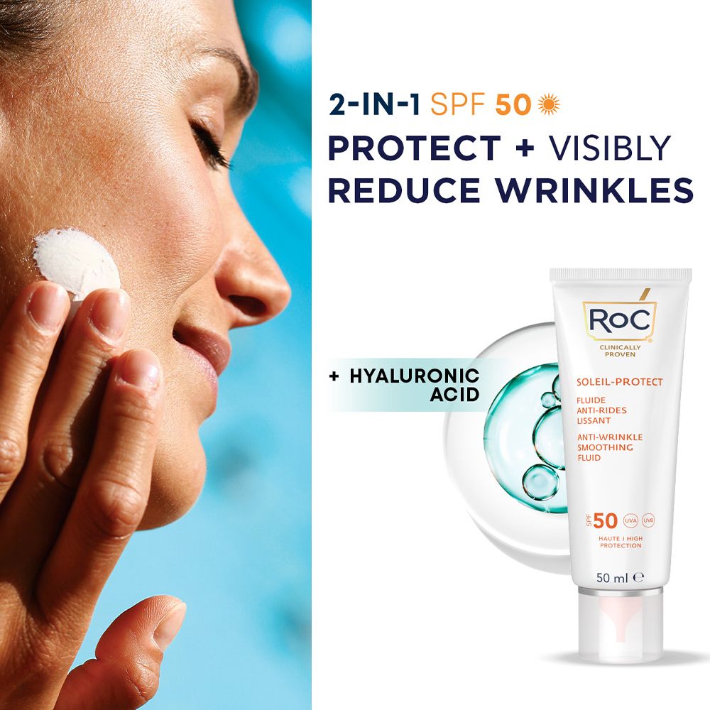 RoC® Soleil Protect Anti-Falten Fluid SPF50