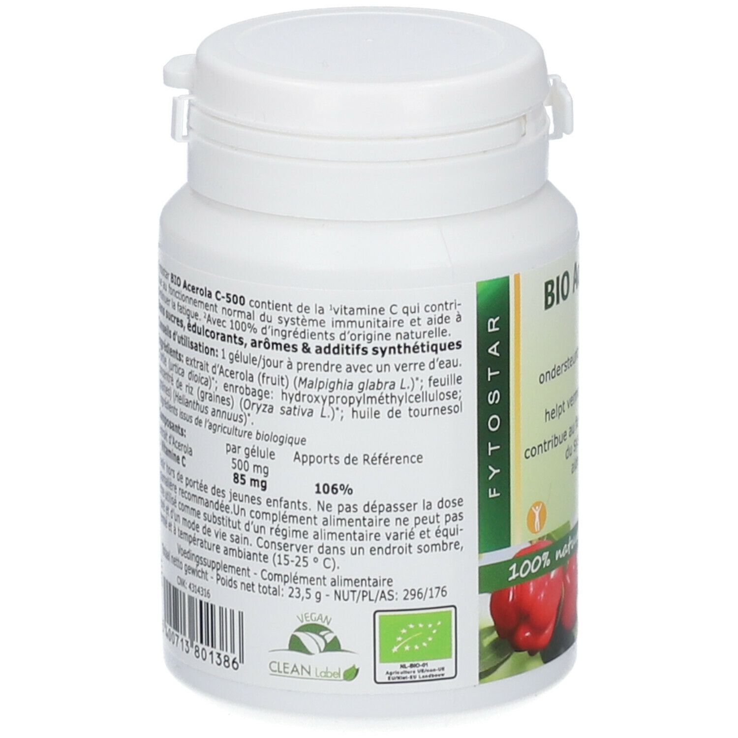 Fytostar BIO Acerola C-500 Vitamine C