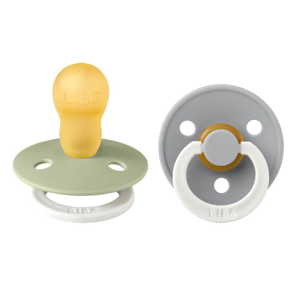 BIBS® BIBS COULEUR Tétines Nuit Sauge - Nuage +18 mois Taille 3