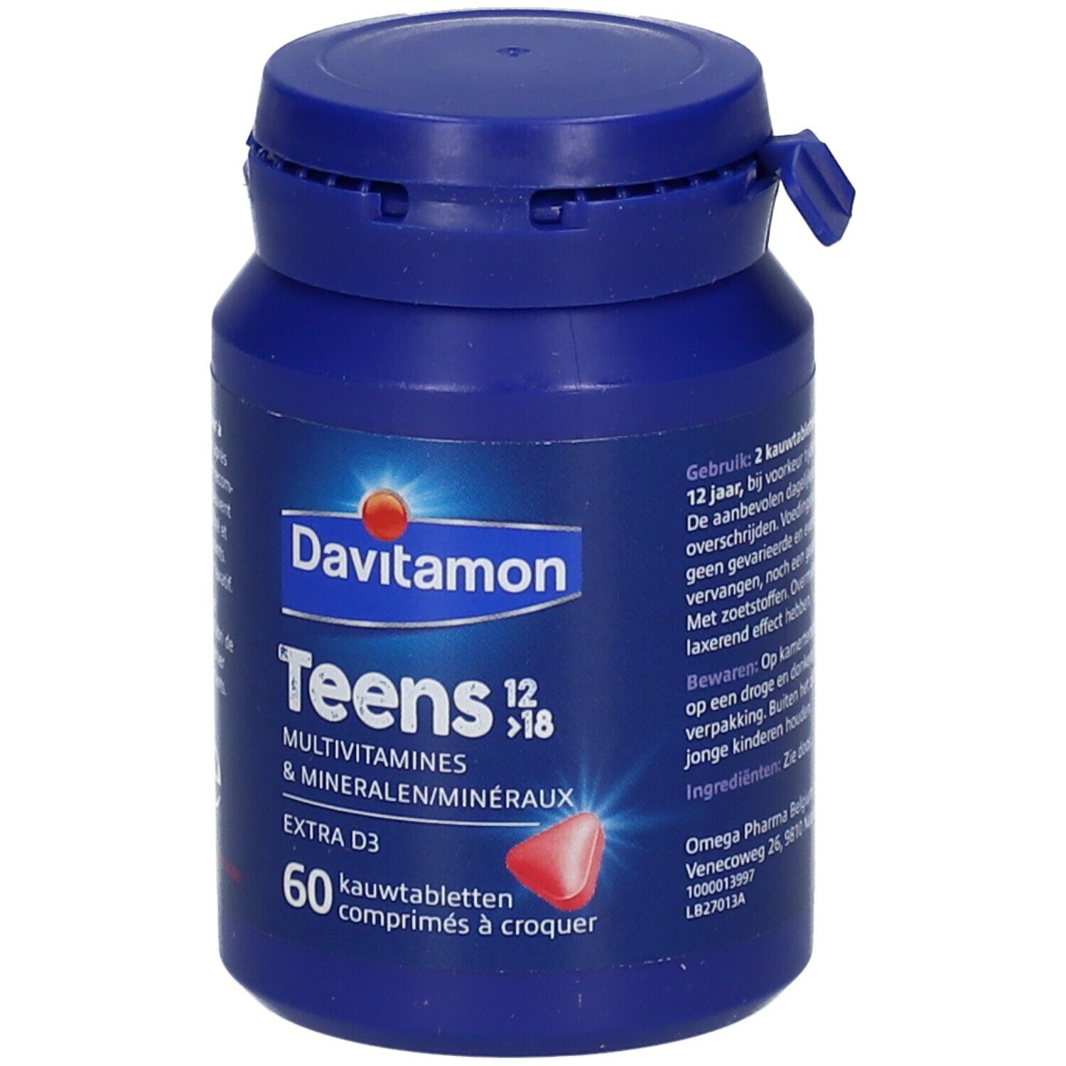 Davitamon Teens 12>18 Multivitamin Erdbeere - Energie, Widerstandskraft