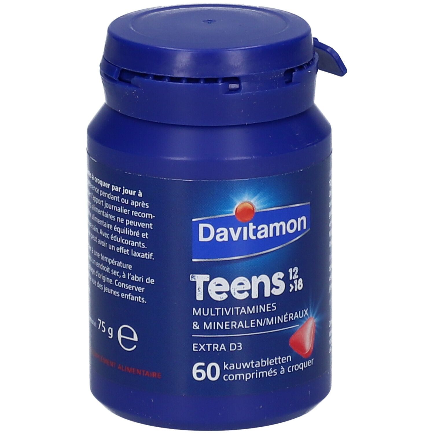 Davitamon Teens 12>18 Multivitamines Fraise - Énergie, Résistance