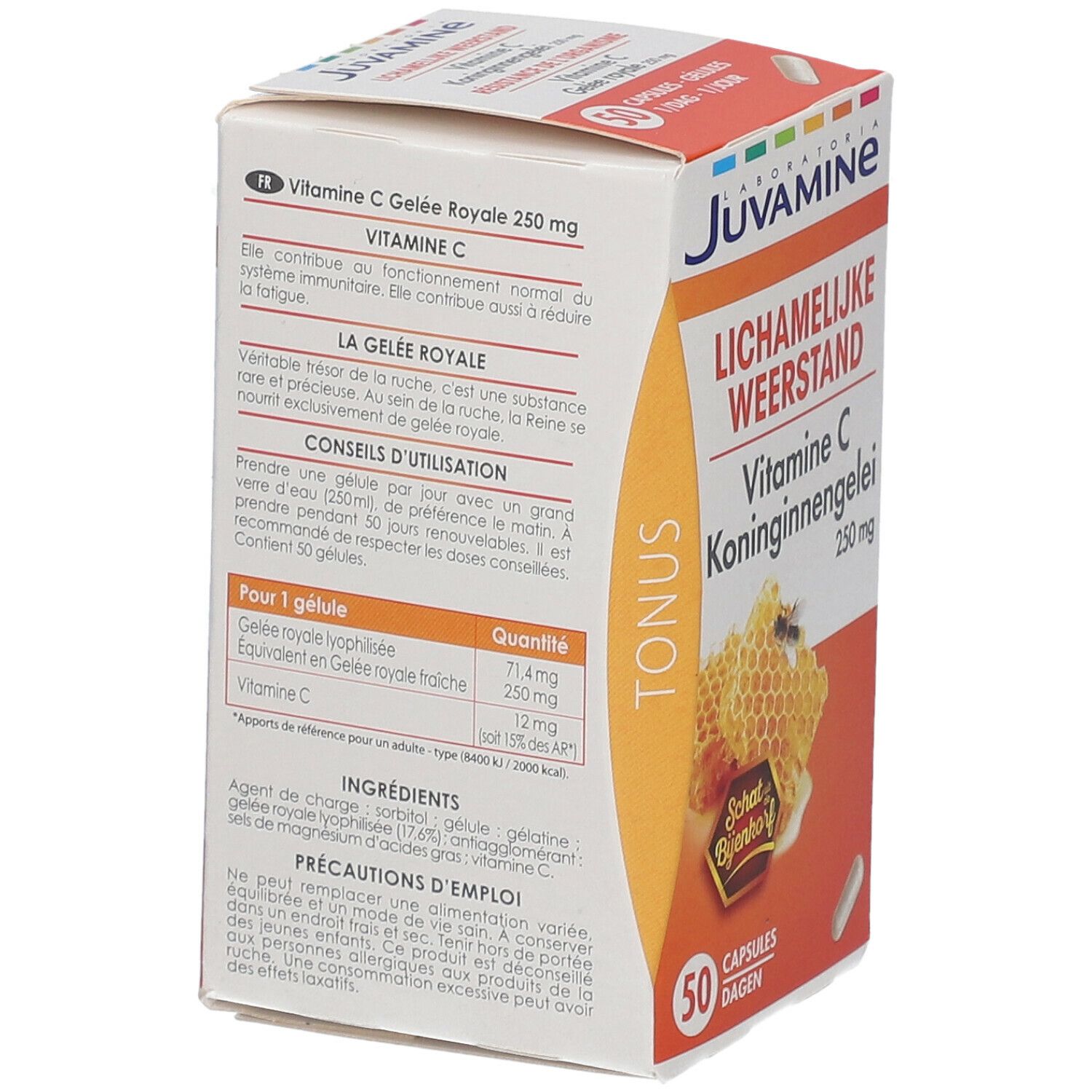 JUVAMINE Vitamine C + Gelée royale 250 mg