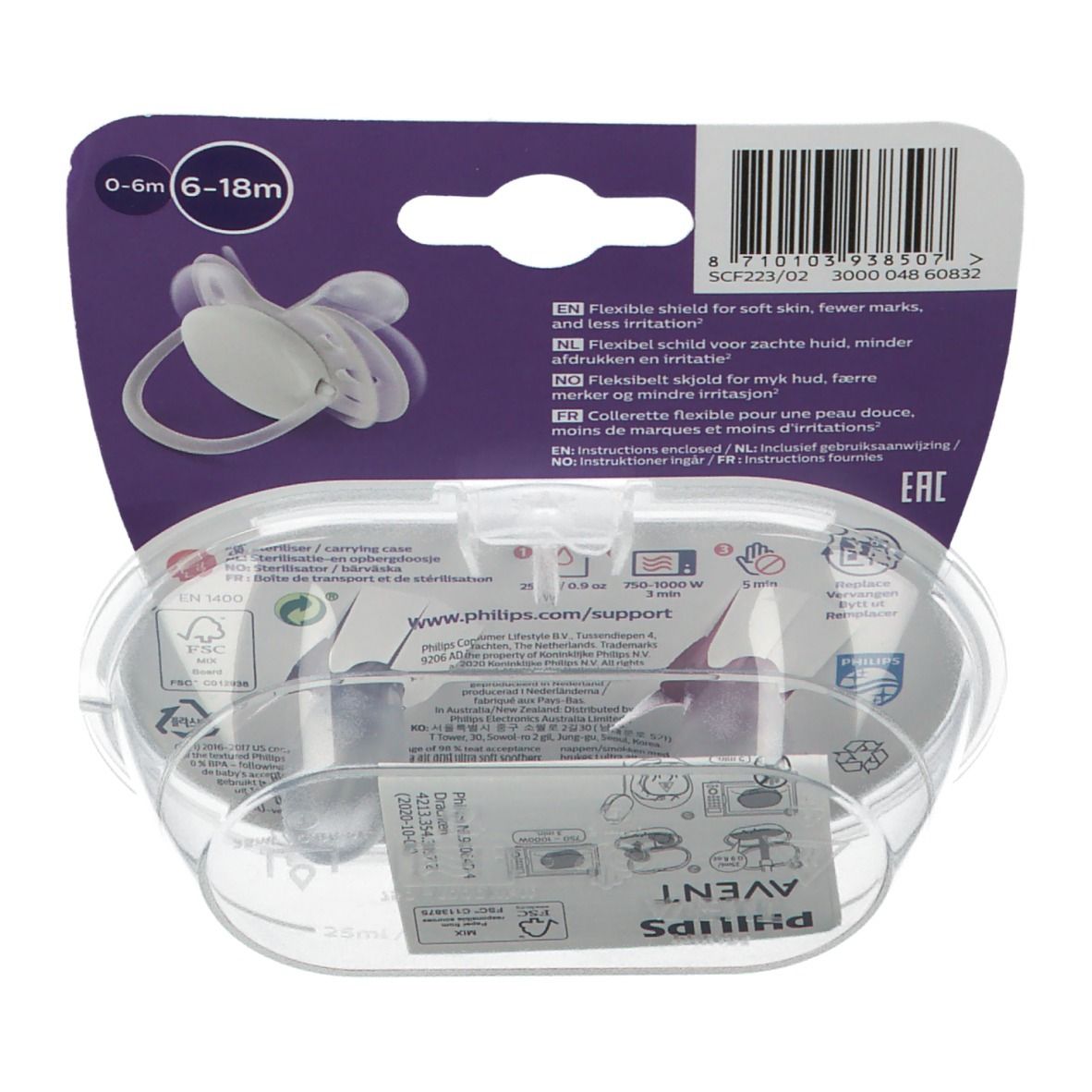 PHILIPS Avent Ultra Soft Schnuller 6-18 Monate, Princess/ Schwan
