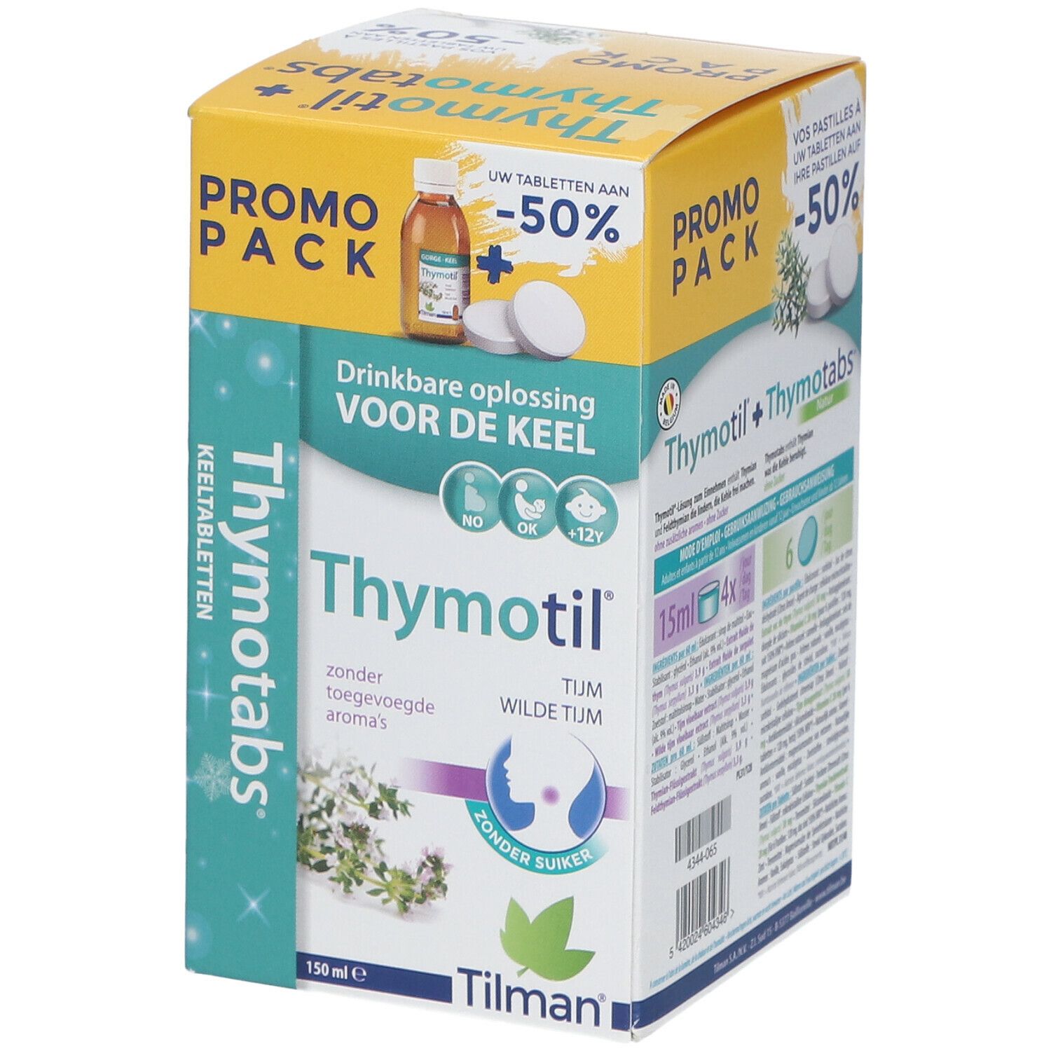 Thymotil® Sirop Gorge + Thymotabs® nature