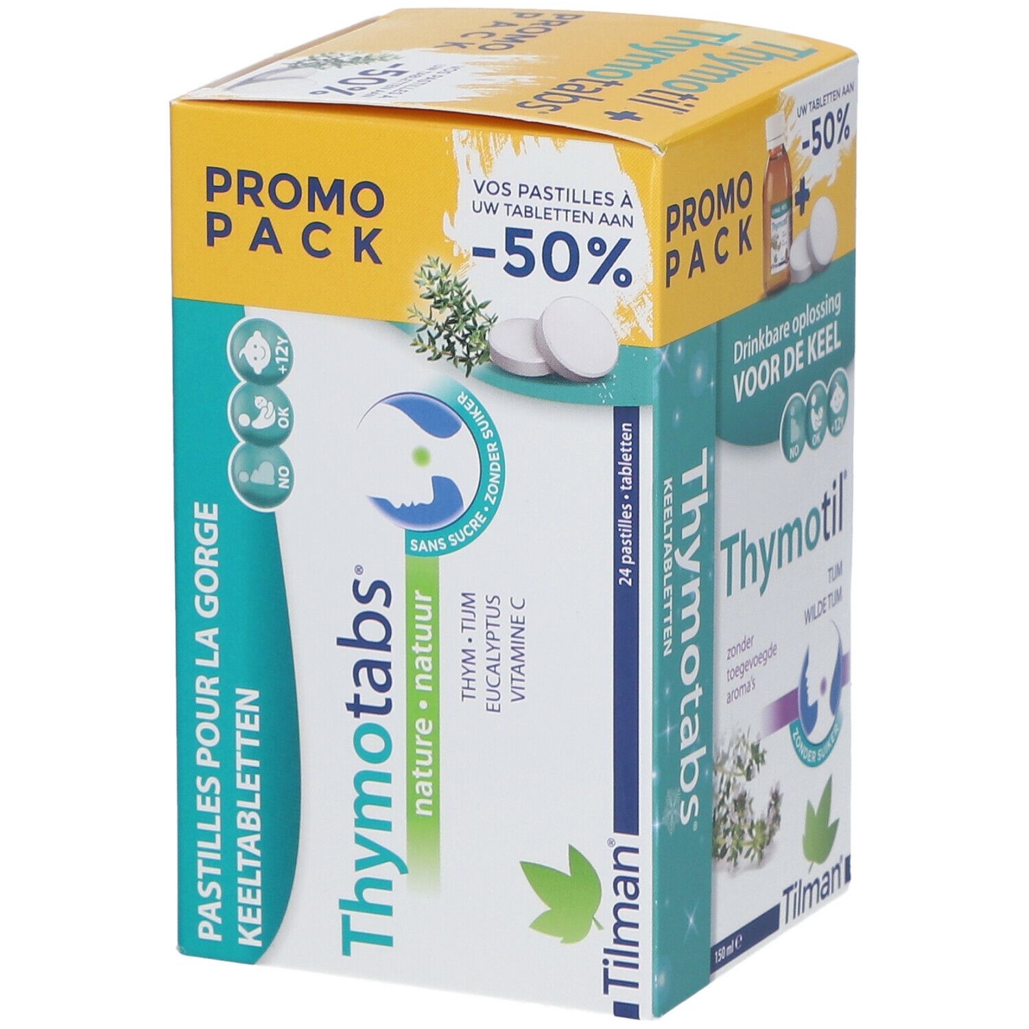 Thymotil® Sirop Gorge + Thymotabs® nature