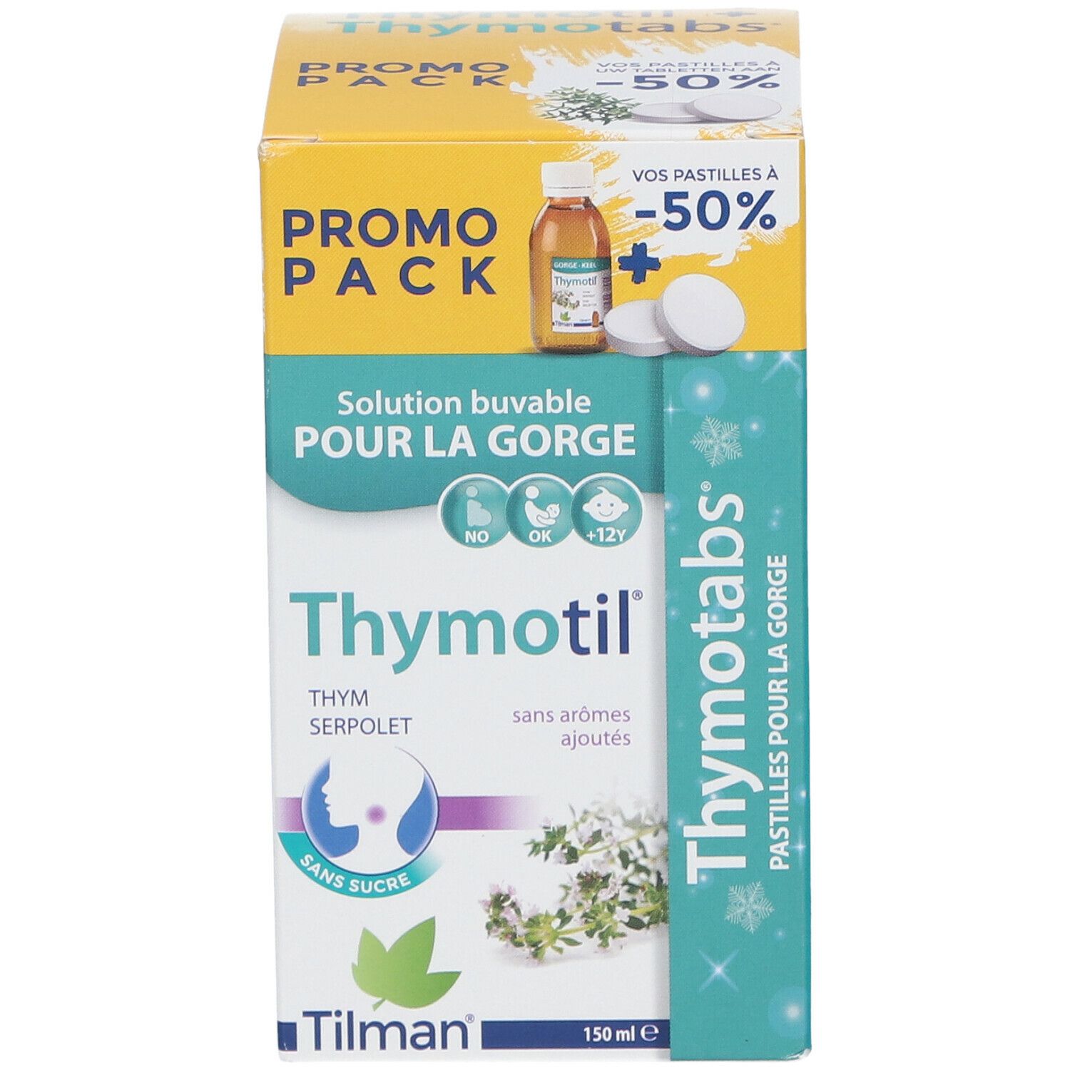 Thymotil® Sirop Gorge + Thymotabs® nature