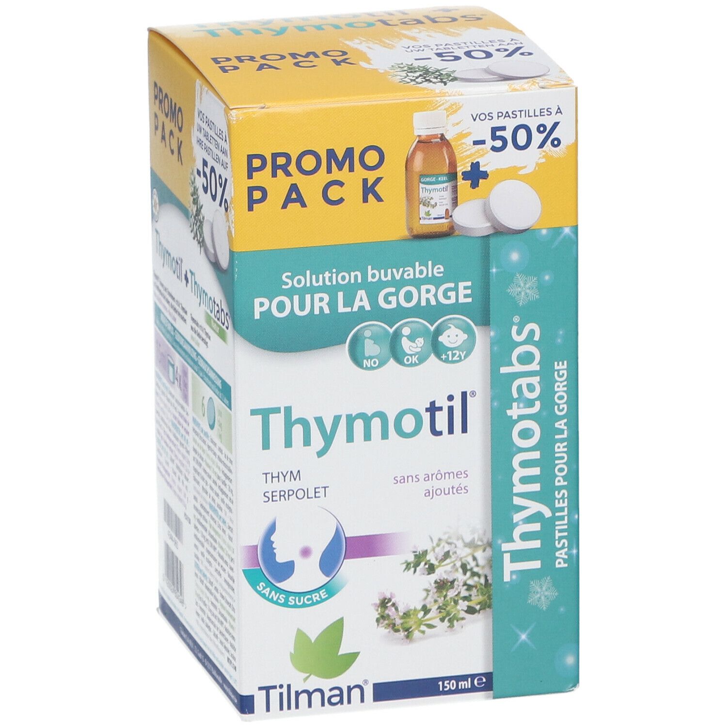 Thymotil® Sirop Gorge + Thymotabs® nature
