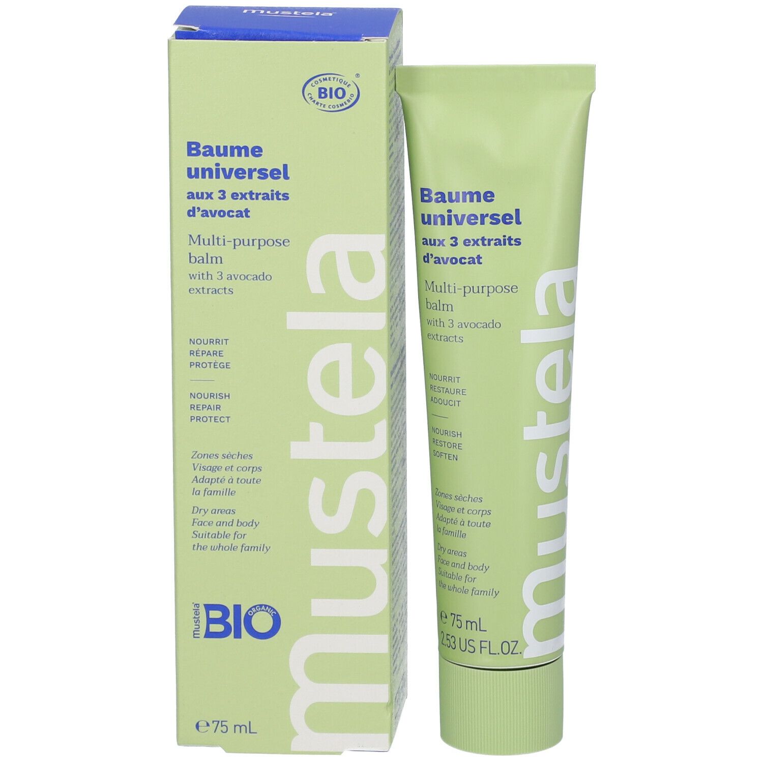 mustela® Baume Universel certifié BIO aux 3 extraits d'avocat 75 ml -  Redcare Apotheke