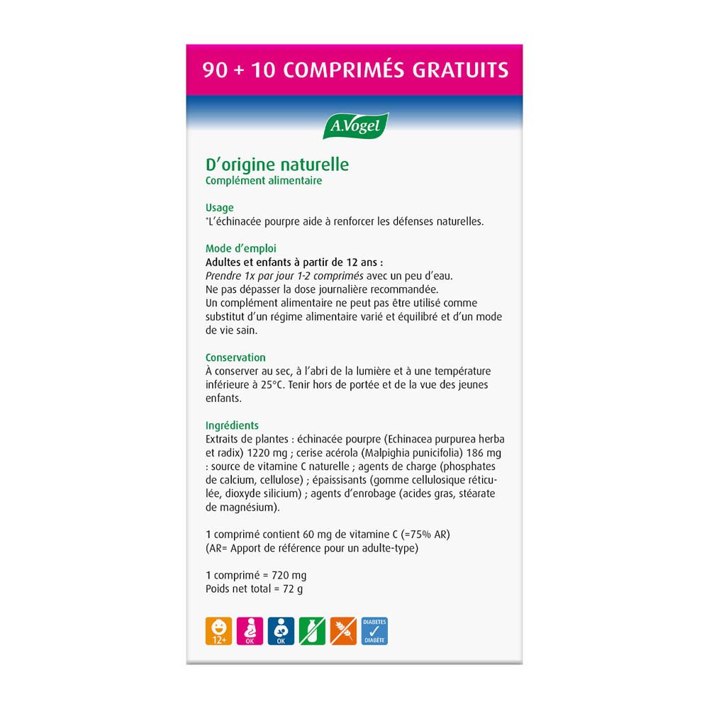 A.Vogel Echinaforce Forte + Vitamine C 90 + 10 Tabletten GRATIS Duo