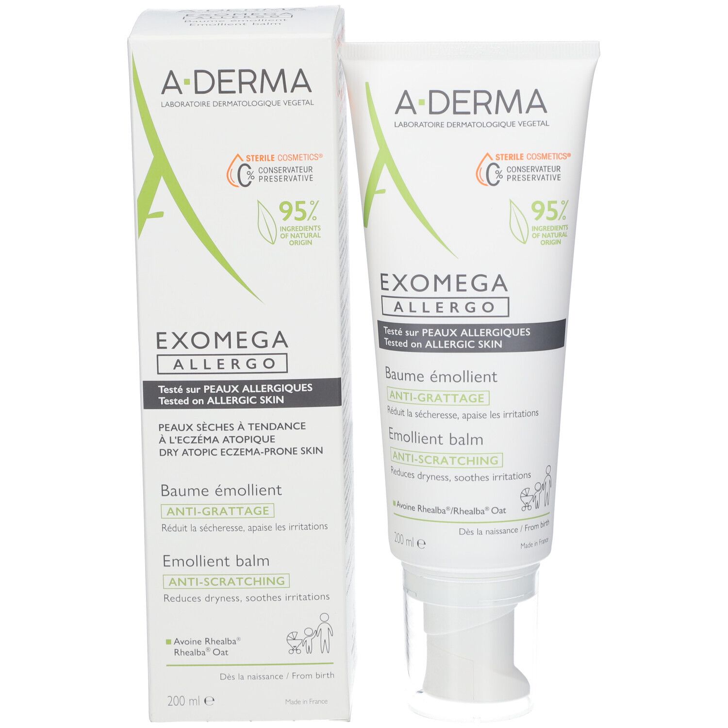 A-DERMA EXOMEGA EXOMEGA ALLERGO - Weichmachender Balsam