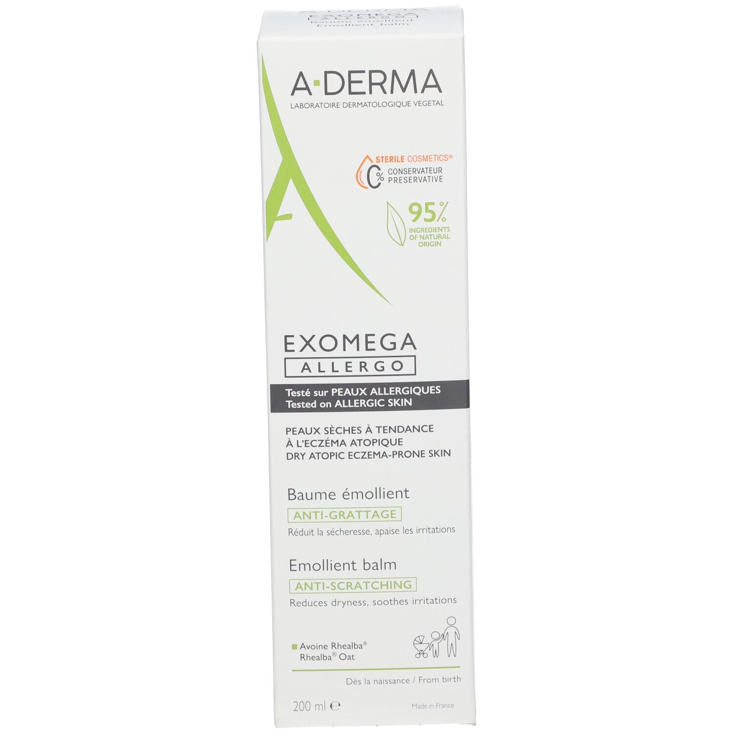 A-DERMA EXOMEGA EXOMEGA ALLERGO - Weichmachender Balsam