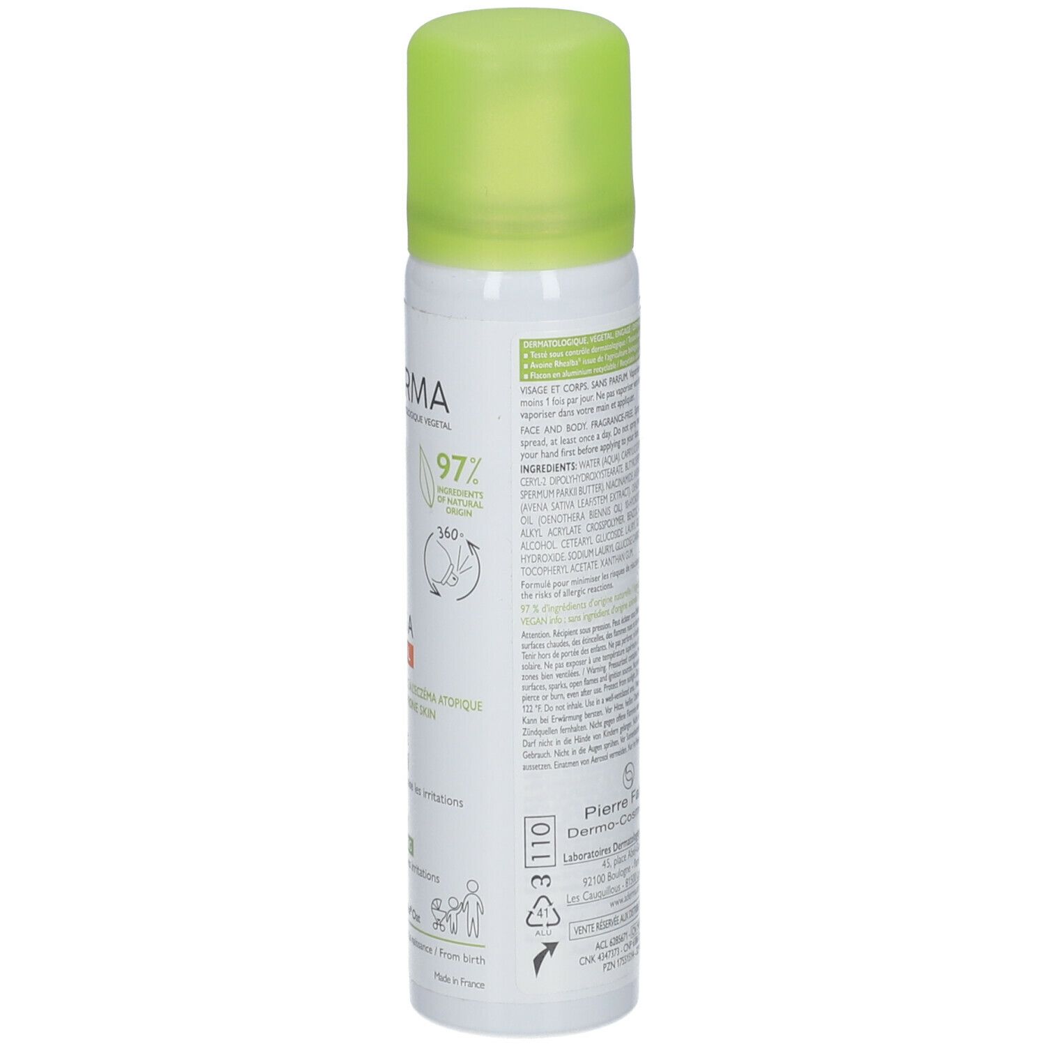 A-DERMA EXOMEGA CONTROL Weichmachendes Anti-Juckreiz-Spray
