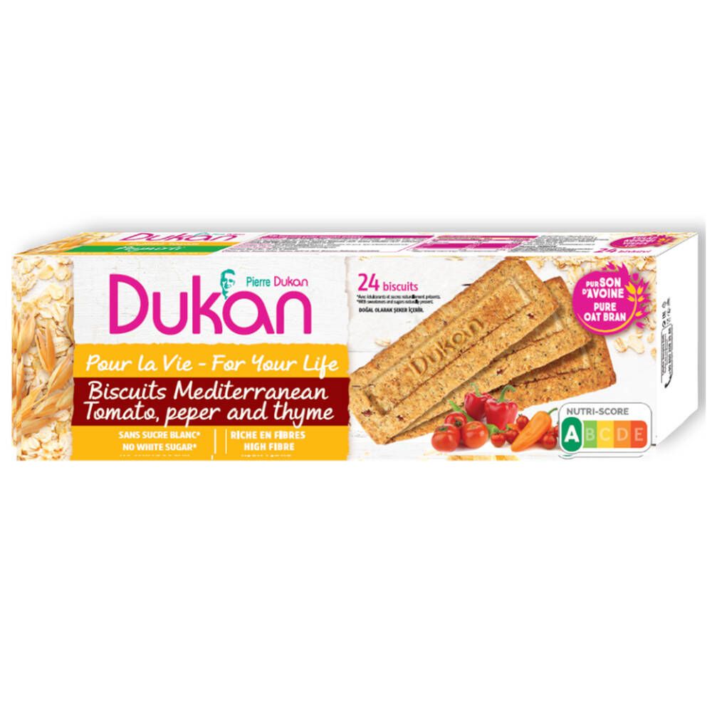 Dukan Mediterrane Kekse Tomate, Pfeffer und Thymian